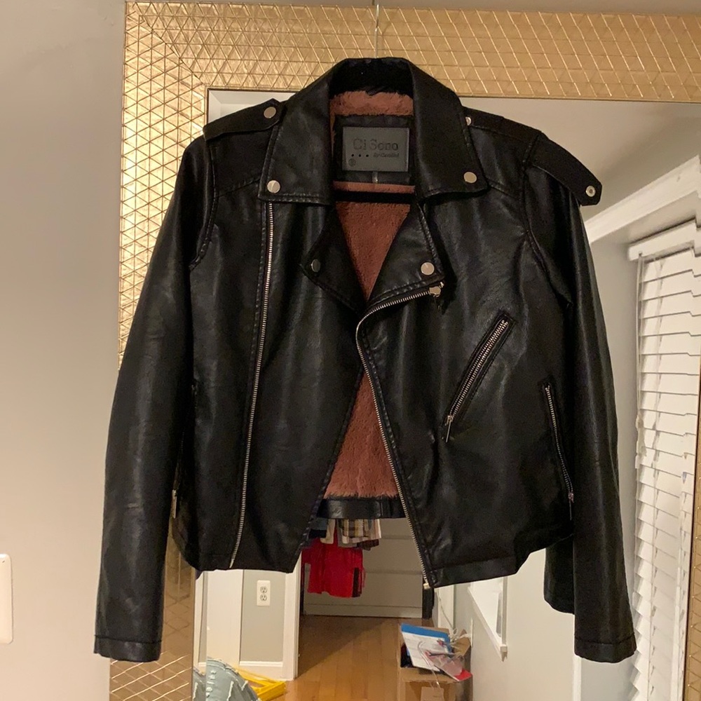 Fur-lined Leather Jacket